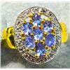 Image 2 : SILVER TANZANITE 2.25CT 4.35G RING (~SIZE 7.25)