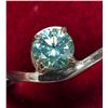 Image 1 : SILVER MOISSANITE 0.8CT 3.55G RING (~SIZE 7)