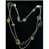 Image 3 : SILVER 10.5G 30" GENUINE GEMSTONE NECKLACE