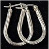 Image 1 : SILVER HOOP EARRINGS