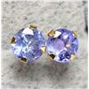 Image 3 : 10K TANZANITE AND PEARL 2IN1 EARRINGS
