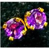 Image 2 : 14K AMETHYST 3MM EARRINGS