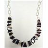 Image 1 : SILVER GARNET 48G APP 50CT 18" NECKLACE
