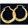 Image 2 : 10K 1.21G CRYSTAL HOOP EARRINGS