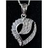 Image 1 : SILVER 5.2G CZ HEART 16" NECKLACE