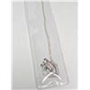 Image 3 : SILVER 5.2G CZ HEART 16" NECKLACE