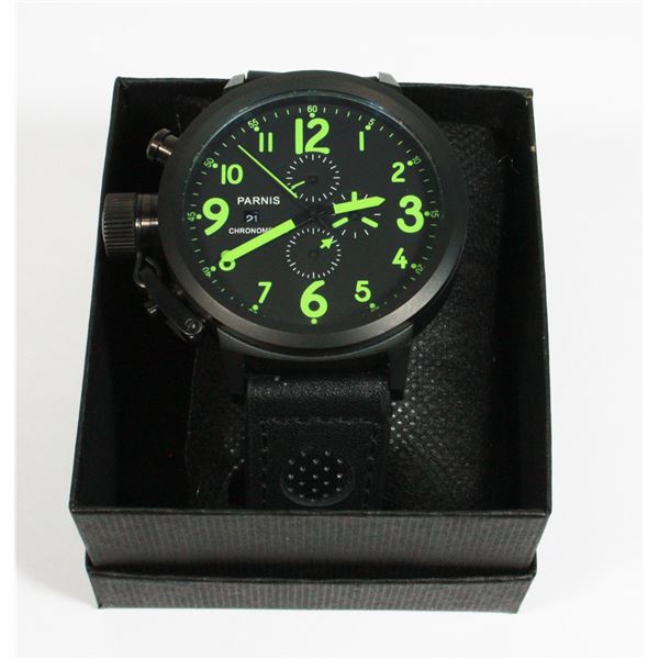 PARNIS LARGE FACE MENS WATCH