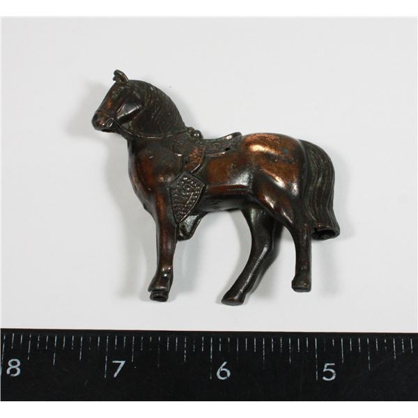 VINTAGE STAMPED JAPAN METAL HORSE FIGURE