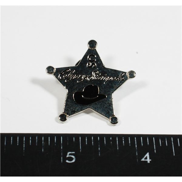 VINTAGE CALGARY STAMPEDE SHERIFF DESIGN LAPEL PIN