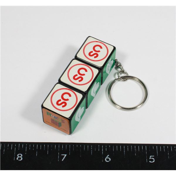 CALGARY STAMPEDE RUBIK'S CUBE KEY CHAIN