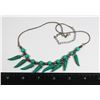 Image 1 : SOUTH WESTERN FAUX TURQUOISE FRIDGE NECKLACE