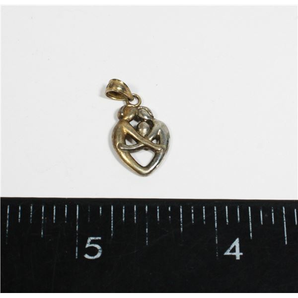 STAMPED 925 PARENTS AND BABY PENDANT