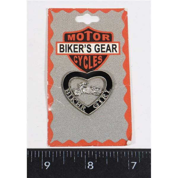 BIKER GIRL ENAMAL PIN