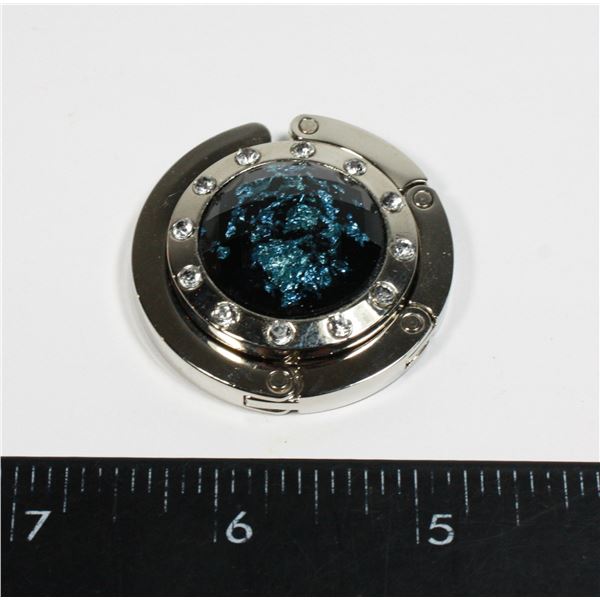 RHINESTONE FOLDABLE HANDBAG HOOK