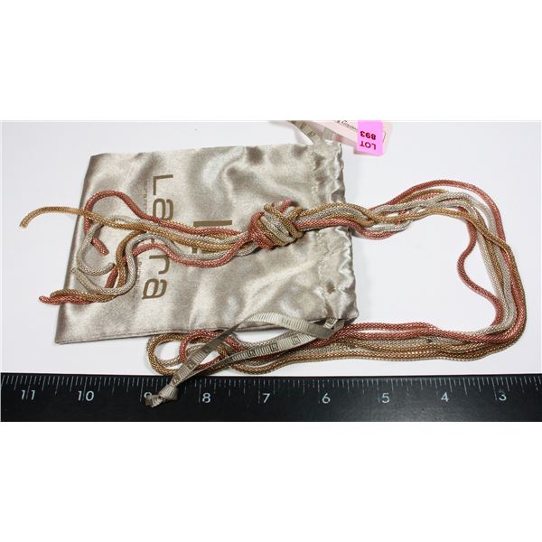 3 TONE ROPE NECKLACE