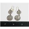 Image 1 : SILVER TONE DROP EARRINGS