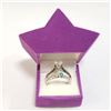 Image 3 : SILVER LOT OF 2 CUBIC ZIRCONIA RING (WEIGHT 4.58G)