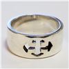 Image 1 : SILVER RING (~SIZE 5.5)(~WEIGHT 7.25G)