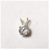 Image 1 : 10K YELLOW GOLD CUBIC ZIRCONIA PENDANT