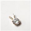 Image 2 : 10K YELLOW GOLD CUBIC ZIRCONIA PENDANT