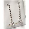 Image 1 : 10K WHITE GOLD MOISSANITE(1.5CT) EARRINGS