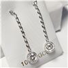 Image 2 : 10K WHITE GOLD MOISSANITE(1.5CT) EARRINGS