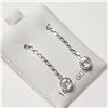Image 3 : 10K WHITE GOLD MOISSANITE(1.5CT) EARRINGS