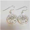 Image 1 : SILVER CUBIC ZIRCONIA EARRINGS(~WEIGHT 10G)