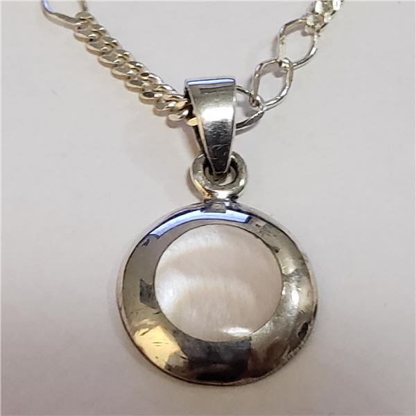 SILVER NECKLACE (~LENGTH 17INCHES)(~WEIGHT 4.5G)