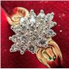Image 3 : 14K YELLOW GOLD 3.4G NATURAL DIAMOND 0.22CT RING