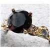 Image 2 : 10K YELLOW GOLD 2G BLACK DIAMOND (1.95+0.25CT)