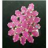 Image 1 : SILVER RUBY(6CT) RING (~SIZE 6)(~WEIGHT 8.25G)