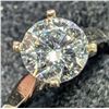 Image 4 : 14K WHITE GOLD 2.4G LAB DIAMOND 1.2CT RING