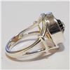 Image 3 : SILVER CUBIC ZIRCONIA RING (~SIZE 7)(WEIGHT 7.81G)