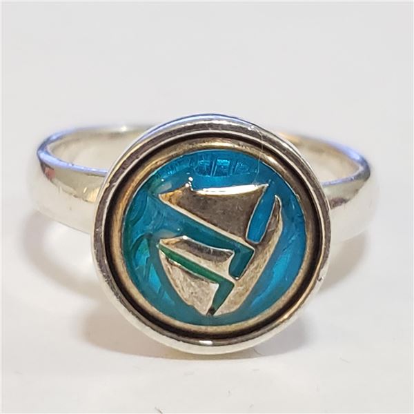 SILVER RING (~SIZE 9)(~WEIGHT 8.84G)