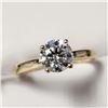 Image 2 : 10K YELLOW GOLD MOISSANITE(1CT) MOISSANITE(0.02CT)