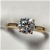 Image 3 : 10K YELLOW GOLD MOISSANITE(1CT) MOISSANITE(0.02CT)