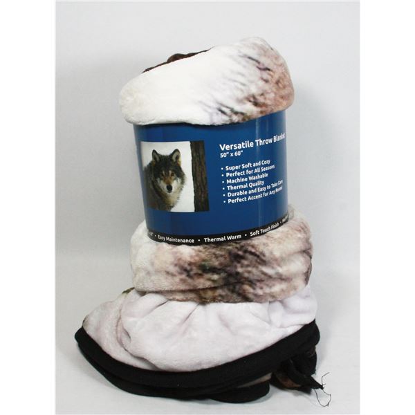 NEW WOLF DESIGN THROW BLANKET