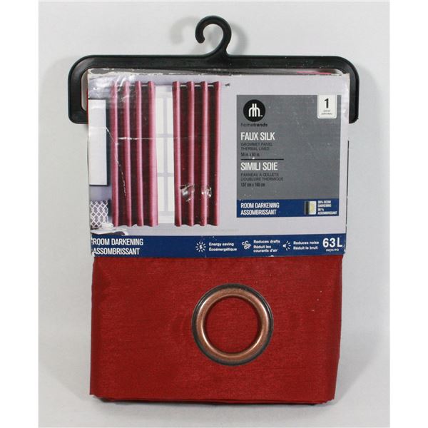 ROOM DARKENING CURTAINS NEW 1 PANEL 54 IN. X 63IN.