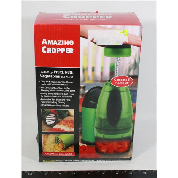 AMAZING CHOPPER 5 PIECE SET. NEW