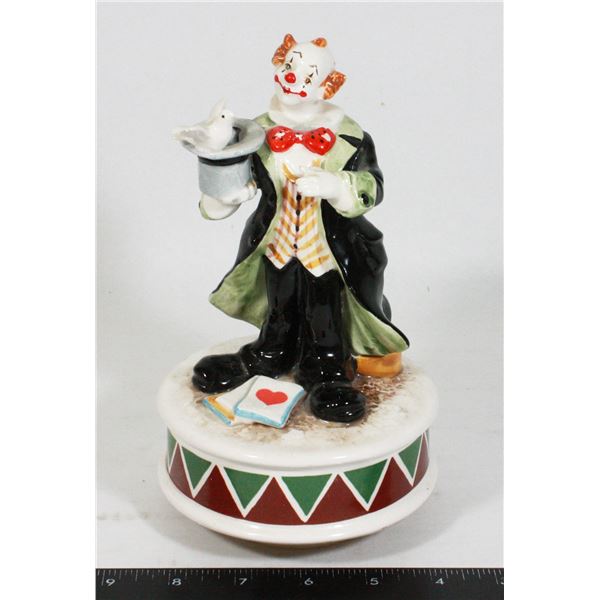 VINTAGE SCHMID JAPAN HAND PAINTED MUSICAL CLOWN