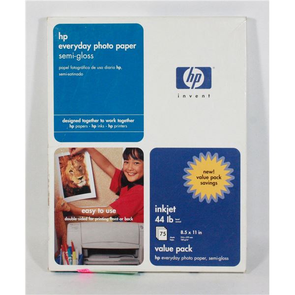 PACK OF HP EVERYDAY PHOTO PAPER SEMI-GLOSS