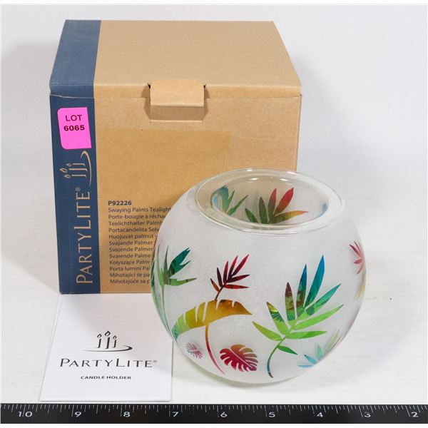 PARTYLITE SWAYING PALMS TEALIGHT HOLDER