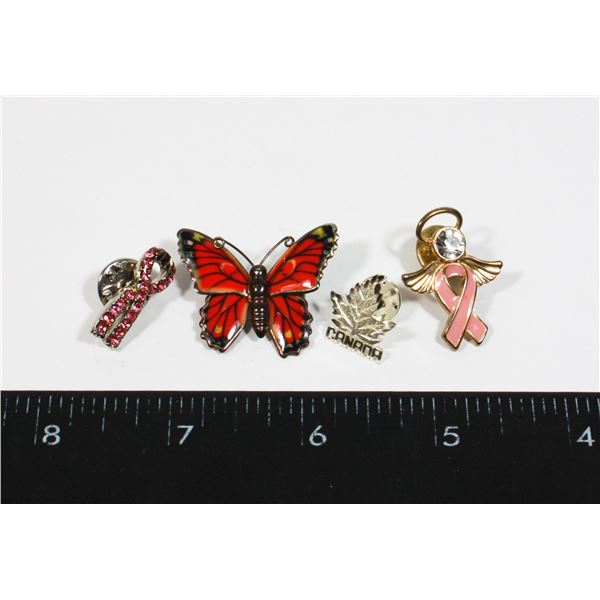 BUNDLE OF PINS INCLUDING MAPLE LEAF,