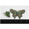 Image 1 : TWO BUTTERFLY THEME RHINESTONE ACCENTED PINS/