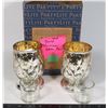 Image 1 : PARTYLITE SILVER & GOLD SHIMMER VOTIVE PAIR