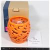 Image 1 : PARTYLITE ORANGE WAVES VOTIVE HOLDER