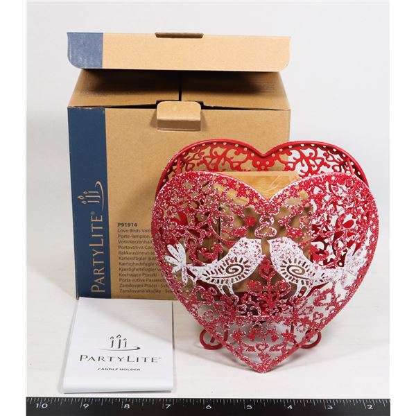 PARTYLITE LOVE BIRDS VOTIVE HOLDER