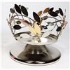 Image 2 : PARTYLITE SHIMMERING LEAVES PEDESTAL JAR HOLDER