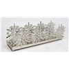 Image 1 : PARTYLITE SILVERY SNOWFLAKE CANDLE HOLDER